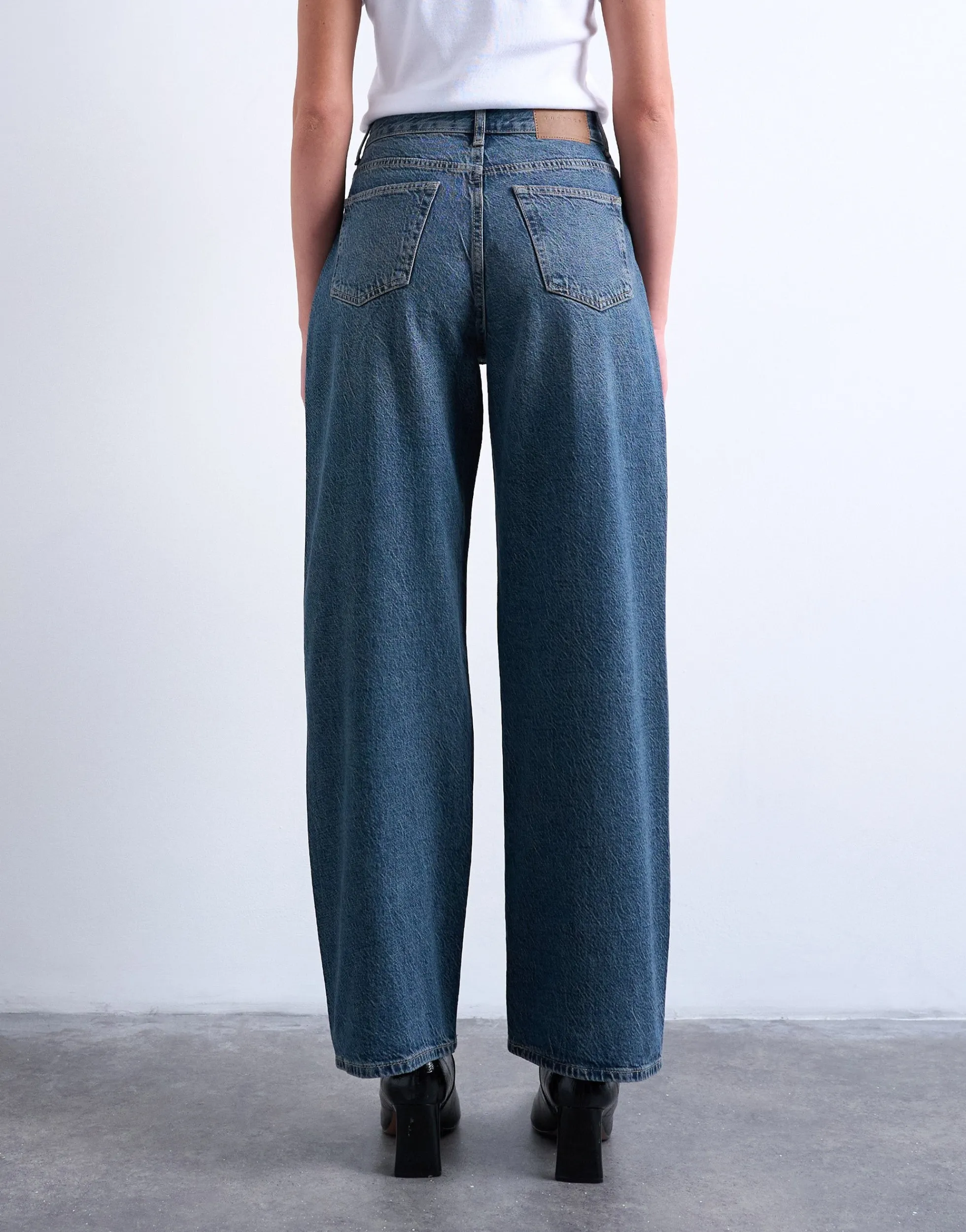 TSCOLUMN Mid Rise Gerade geschnitten Jeans