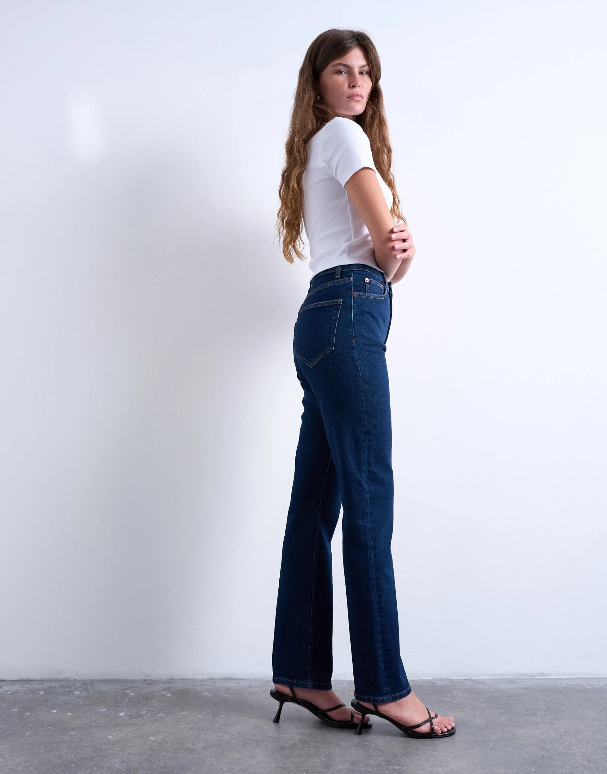 TSDREE Gerade geschnittener Slim Fit Jeans