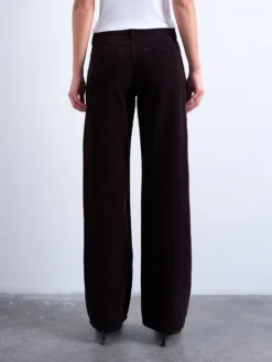 TSEMBER Niedrige Taille Weiter Beinschnitt Jeans