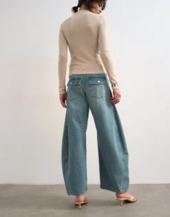 TSEMMA Hohe Taille Barrel Fit Jeans
