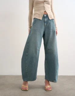 TSEMMA Hohe Taille Barrel Fit Jeans