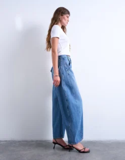 TSEMMA Hohe Taille Barrel Fit Jeans