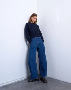 TSEMMA Hohe Taille Barrel Fit Jeans