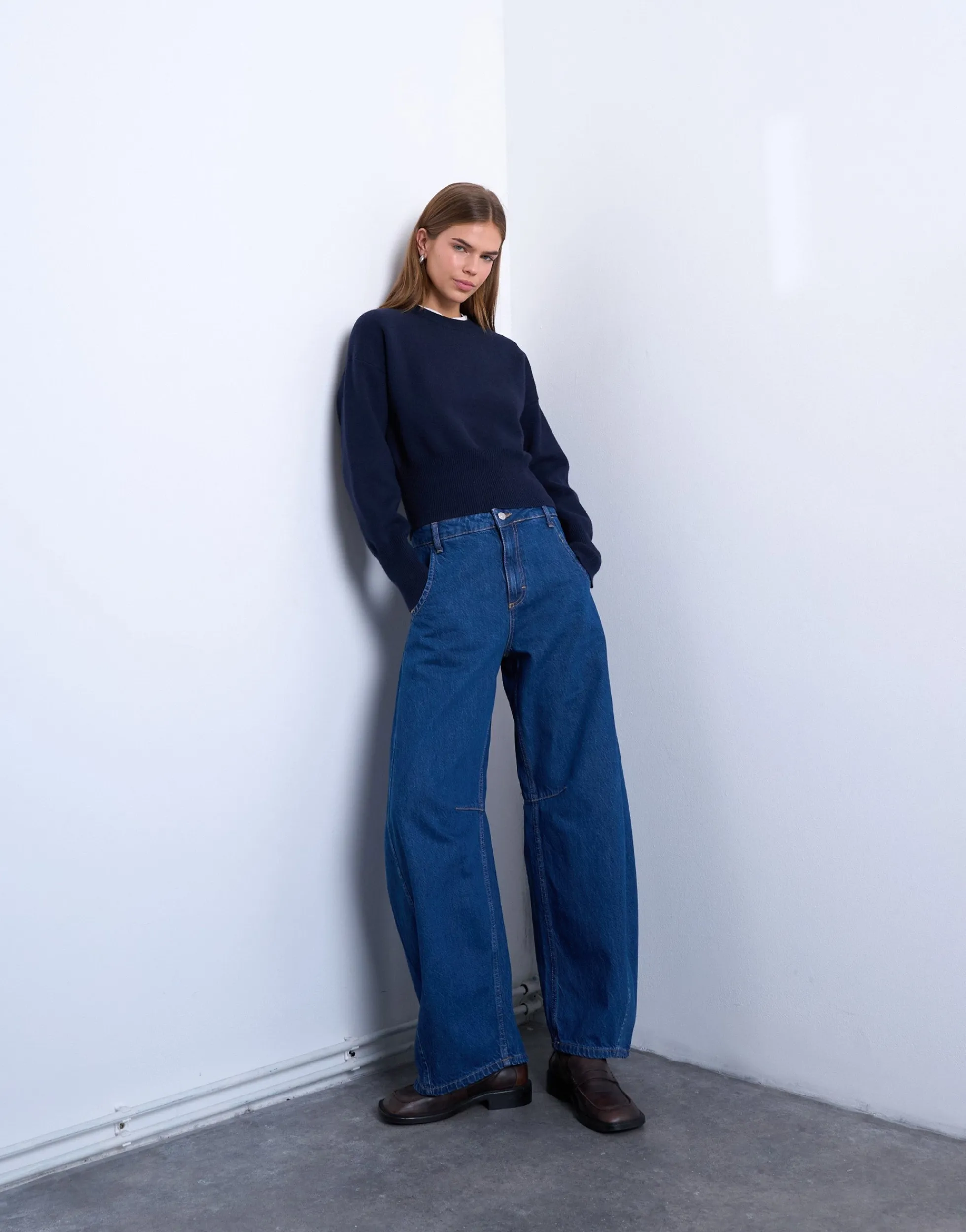 TSEMMA Hohe Taille Barrel Fit Jeans