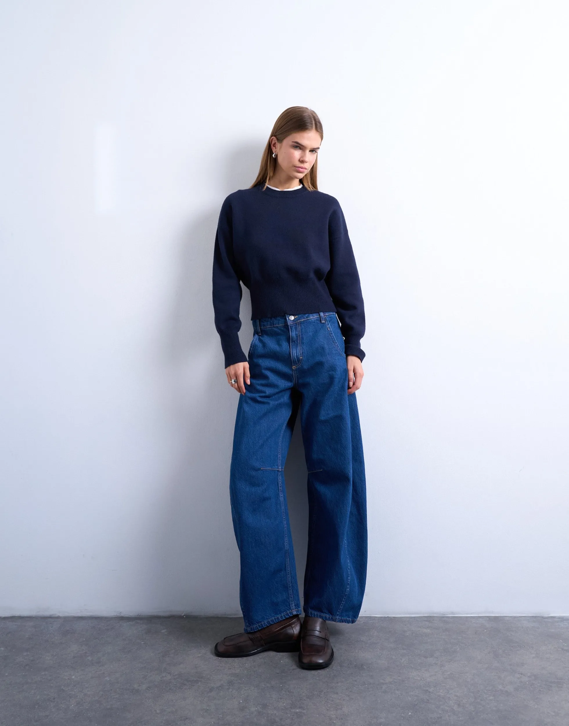 TSEMMA Hohe Taille Barrel Fit Jeans