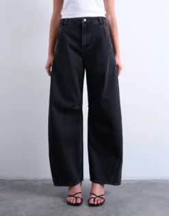TSEMMA Hohe Taille Barrel Fit Jeans