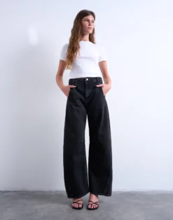 TSEMMA Hohe Taille Barrel Fit Jeans
