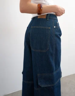 TSEVA Mid Rise Weiter Beinschnitt Jeans