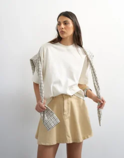TSHANNA Hohe Taille Minirock