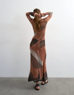 TSIDE Langes Kleid