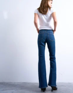 TSJAMIE Hohe Taille Ausgestellt Jeans