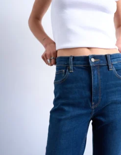 TSJAMIE Hohe Taille Ausgestellt Jeans