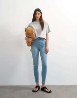 TSJAMIE Hohe Taille Skinny Fit Jeans