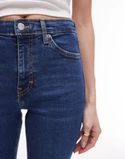 TSJAMIE Hohe Taille Skinny Fit Jeans