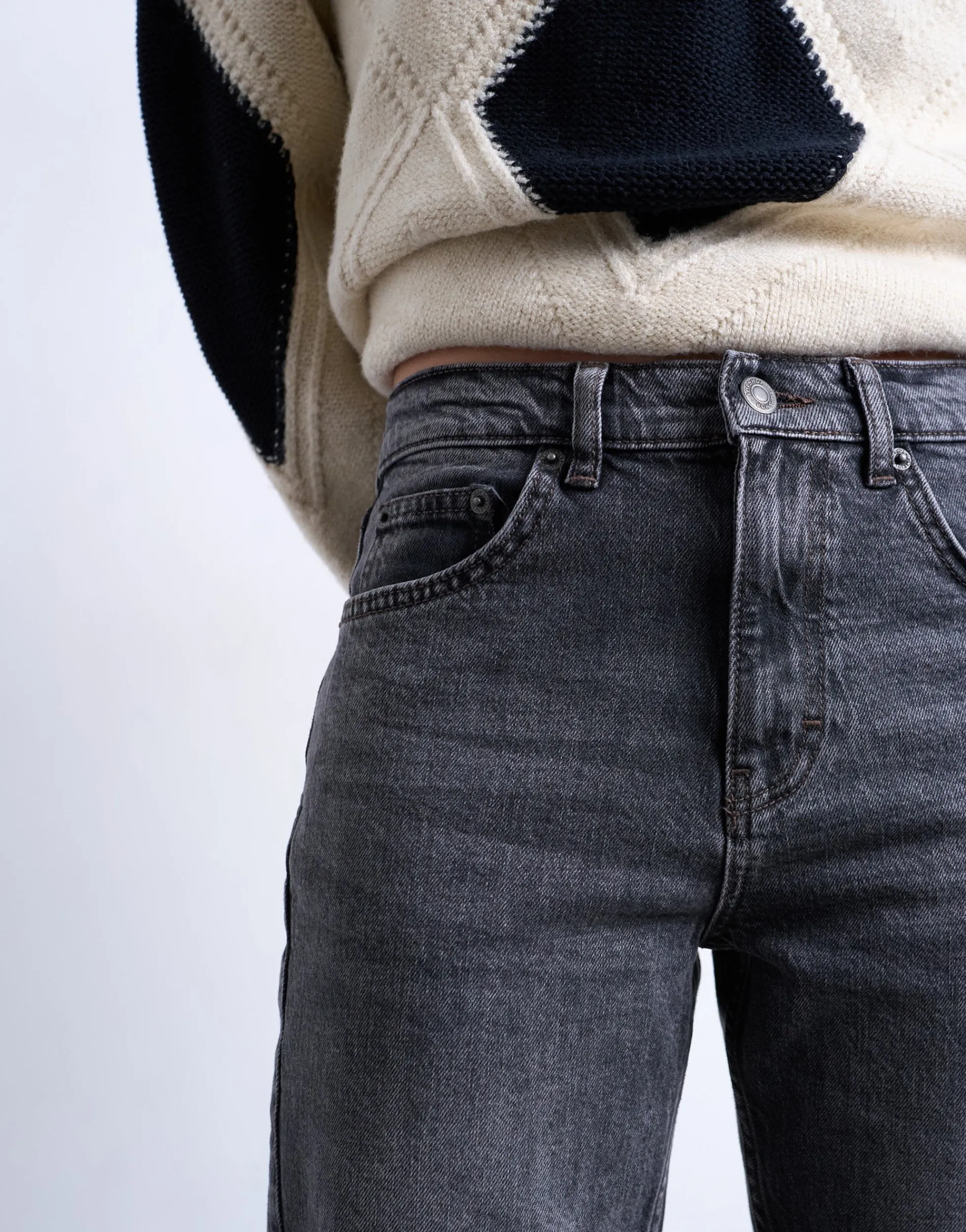 TSKARLA Niedrige Taille Gerade geschnitten Jeans