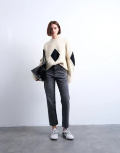 TSKARLA Niedrige Taille Gerade geschnitten Jeans