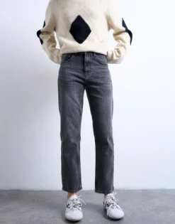 TSKARLA Niedrige Taille Gerade geschnitten Jeans