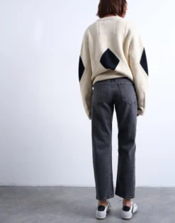 TSKARLA Niedrige Taille Gerade geschnitten Jeans