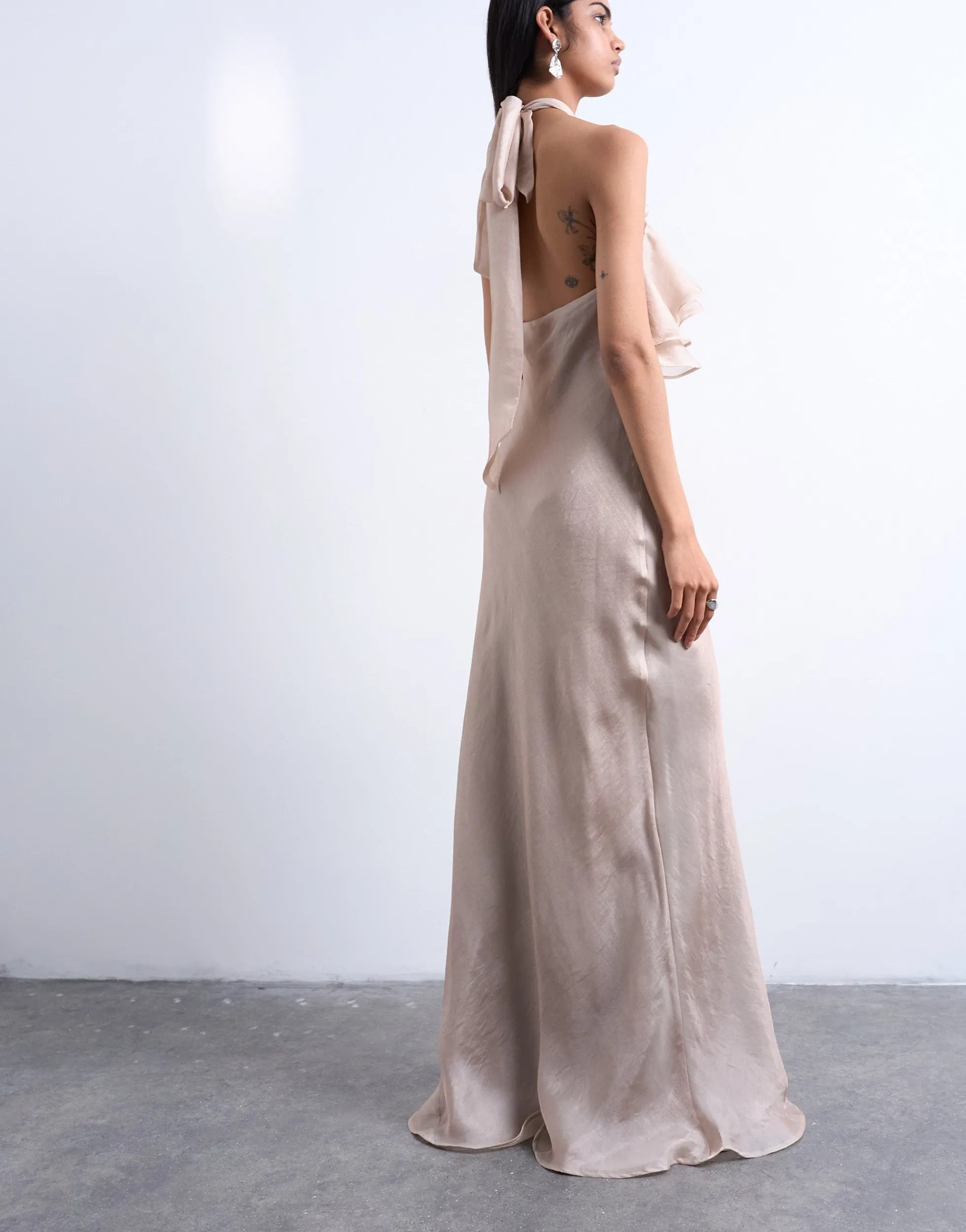 TSLIVA Langes Kleid