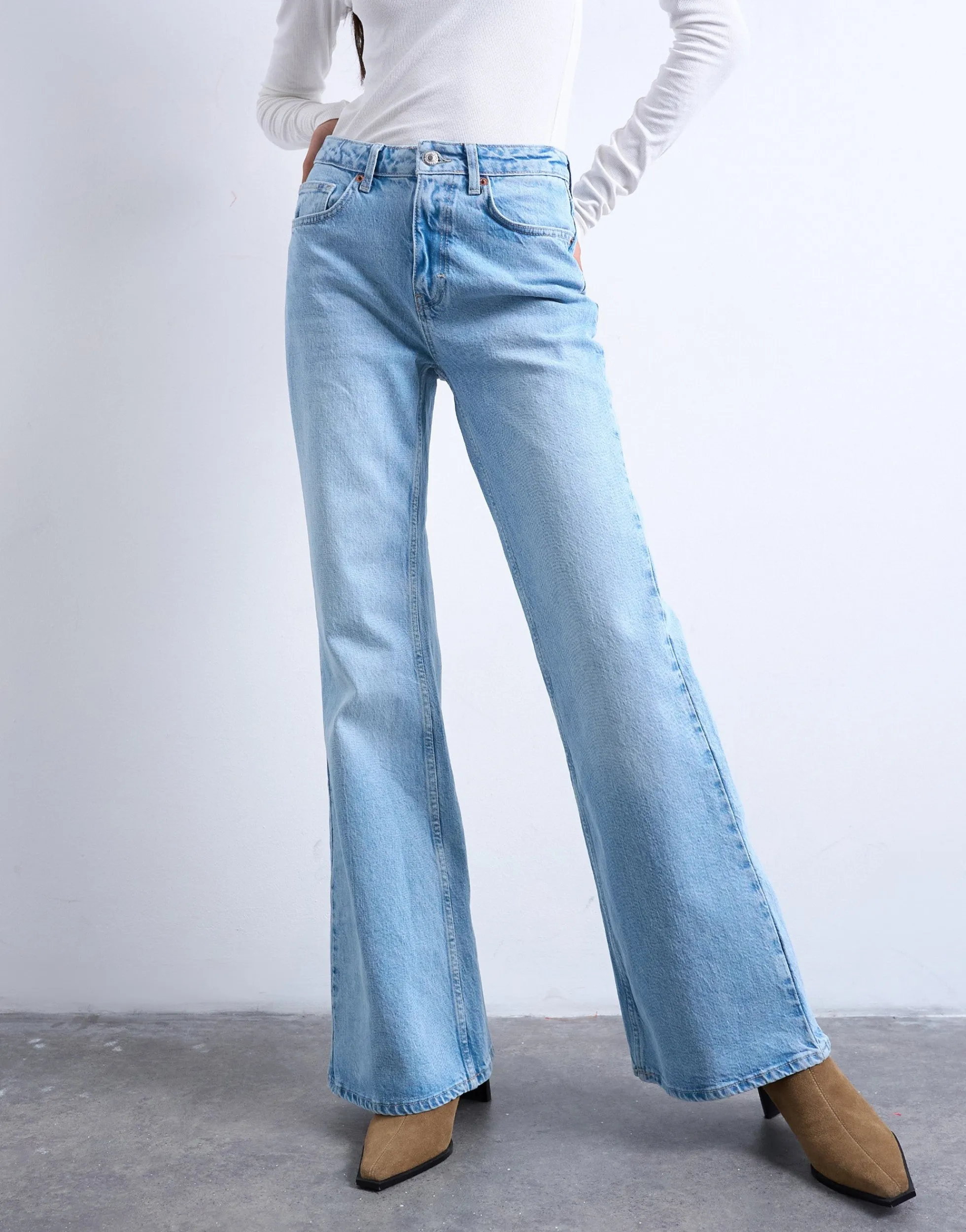 TSMARIE Mid Rise Ausgestellt Jeans
