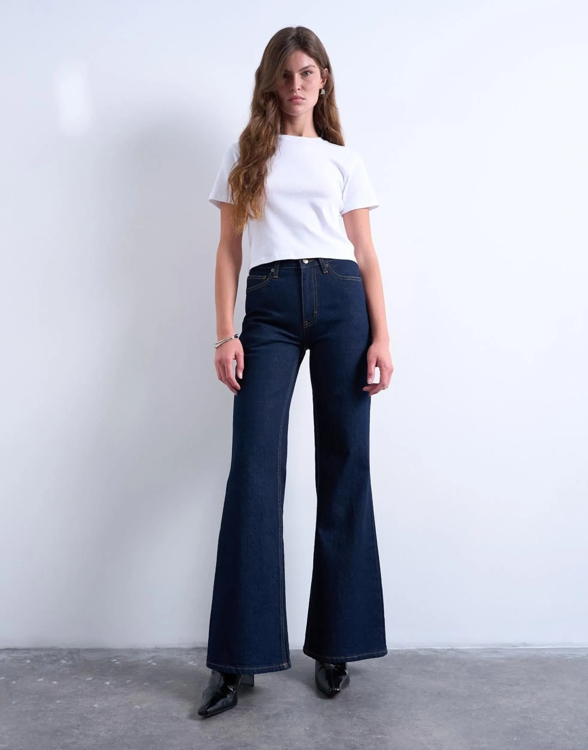 TSMARIE Mid Rise Ausgestellt Jeans