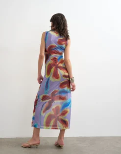 TSMARY Langes Kleid