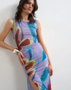 TSMARY Langes Kleid