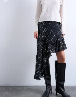 TSMINNA Hohe Taille Midirock