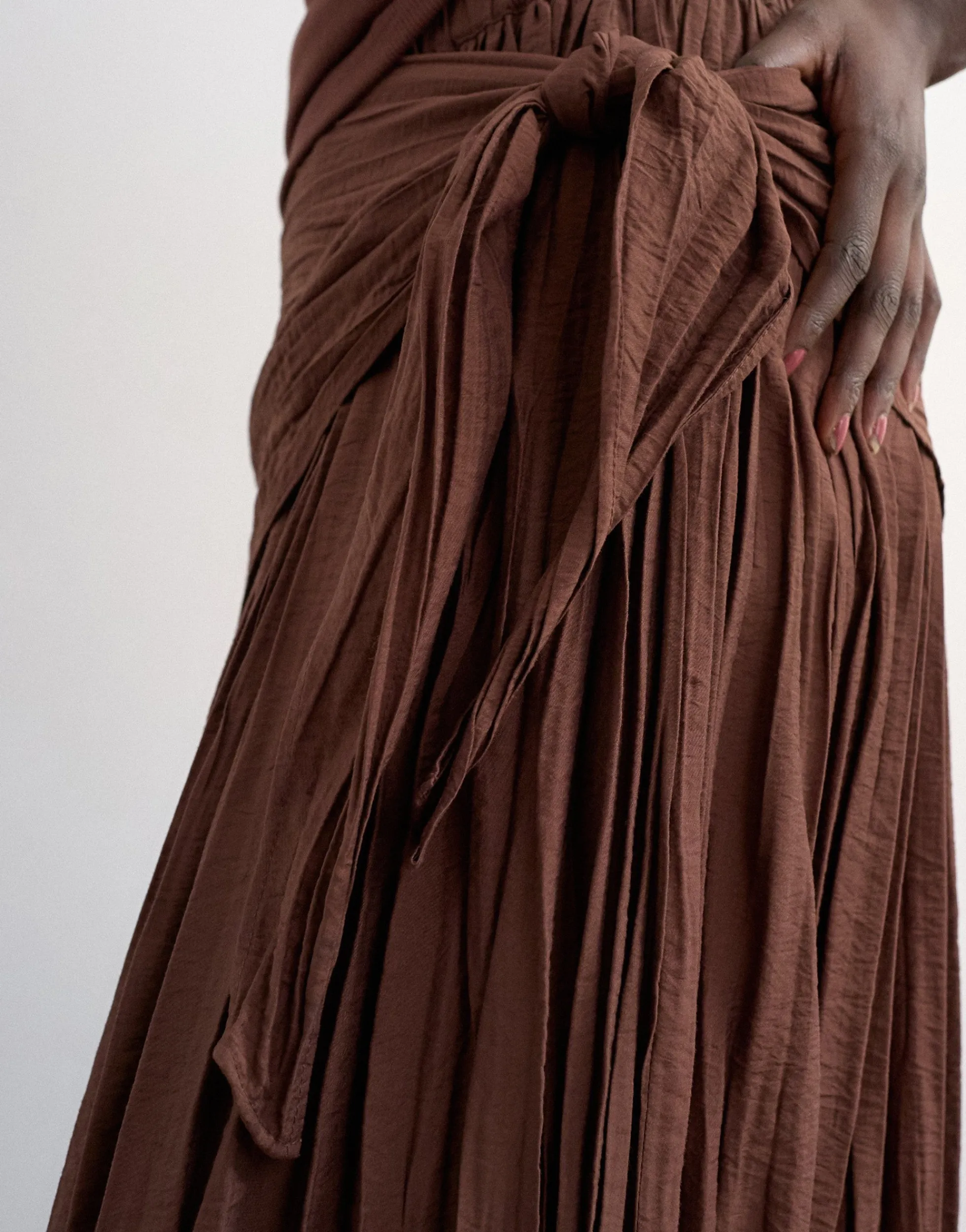 TSNAYA Mittlere Taille Langer Rock