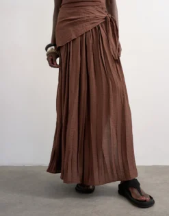 TSNAYA Mittlere Taille Langer Rock