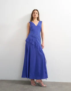 TSNOLA Langes Kleid