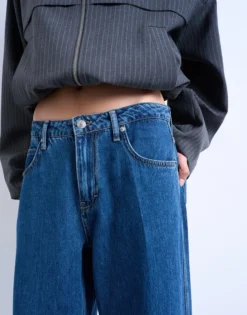 TSSOFIE Niedrige Taille Normal geschnitten Jeans