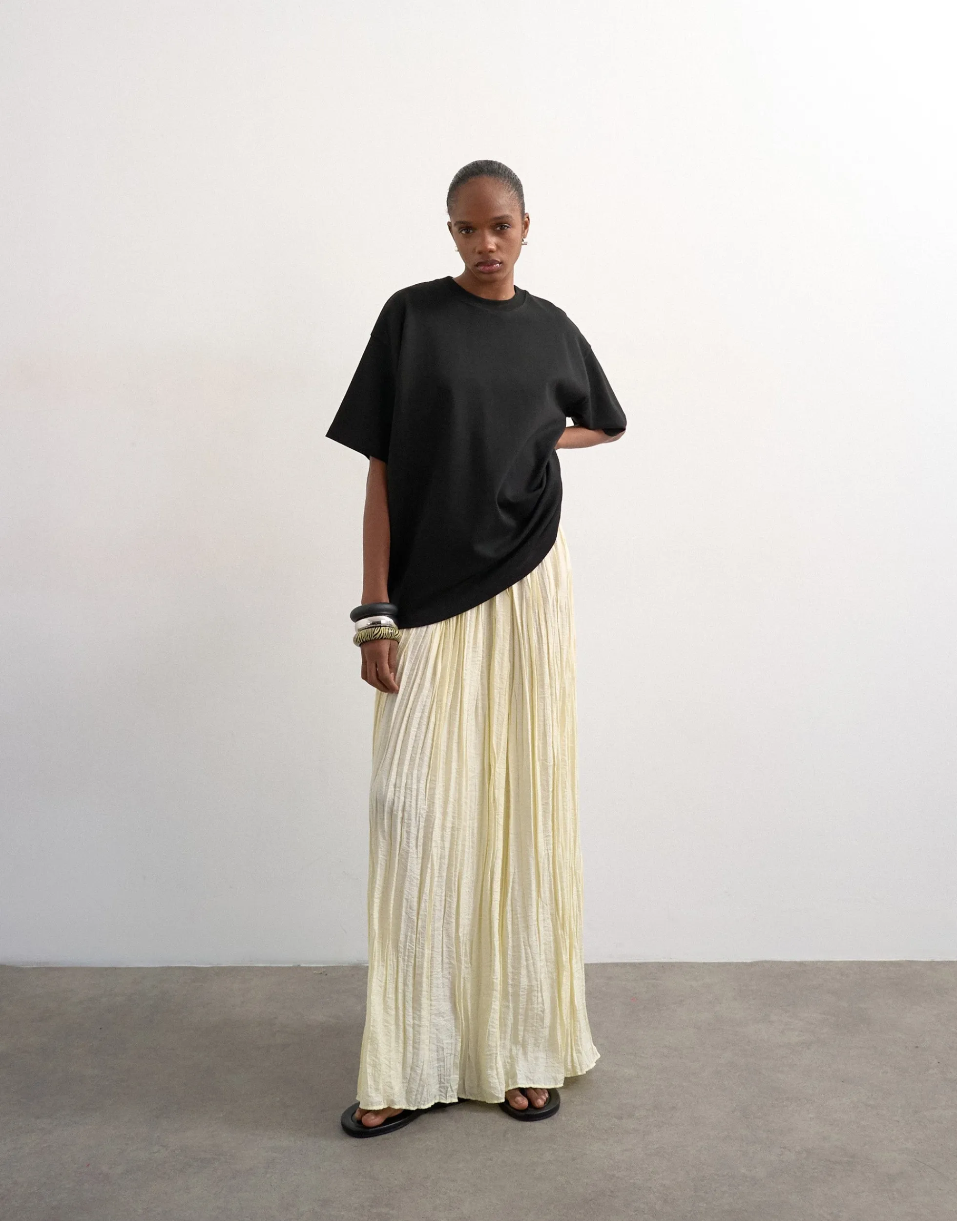 TSTHEA Hohe Taille Langer Rock