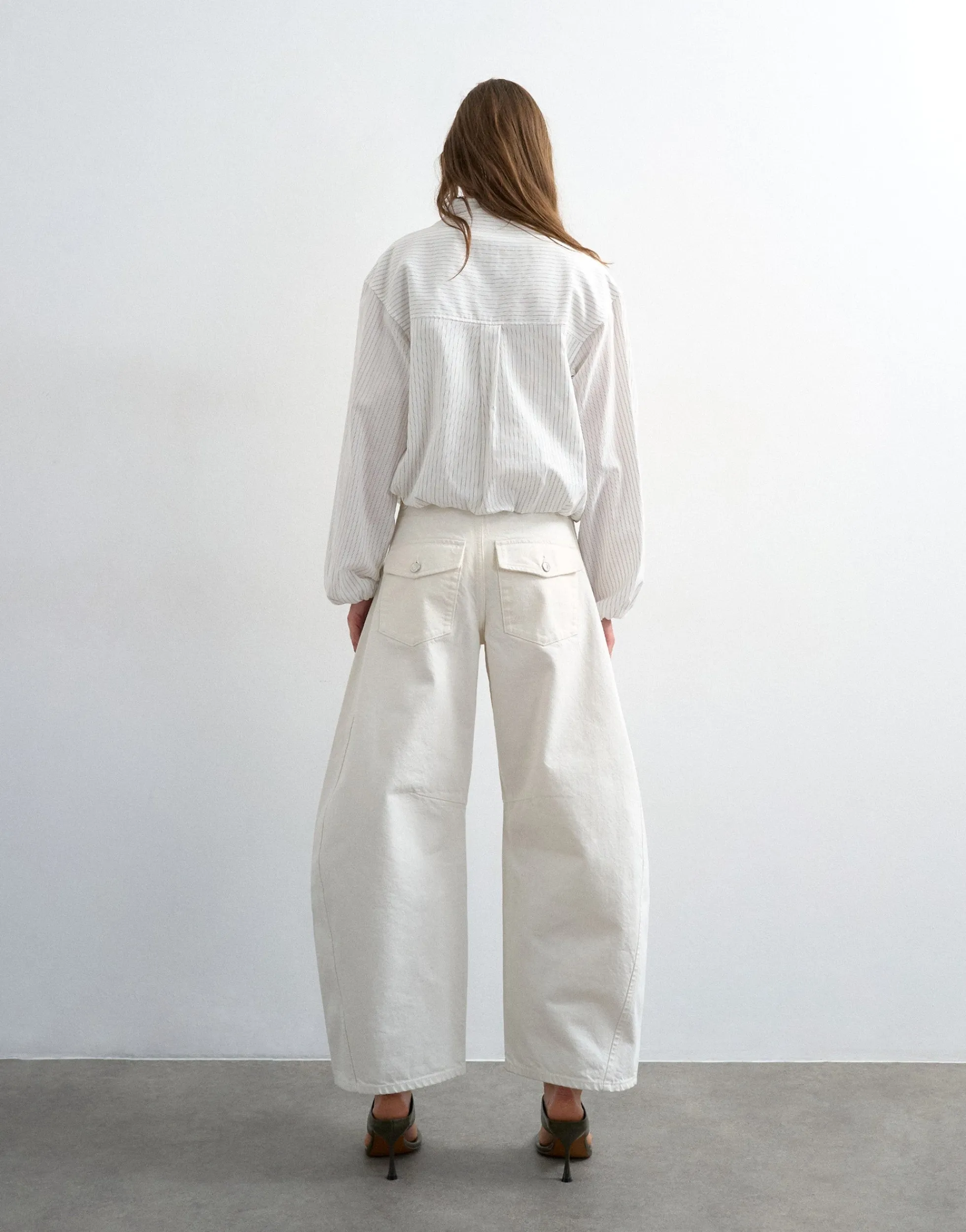 TSTILDA Mid Rise Barrel Fit Jeans