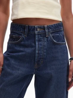 TSYVONNE Hohe Taille Gerade geschnitten Jeans