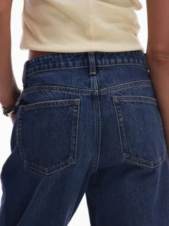 TSYVONNE Hohe Taille Gerade geschnitten Jeans