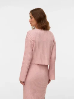 Verkürzt Rundhals Pullover
