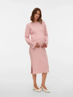 Verkürzt Rundhals Pullover