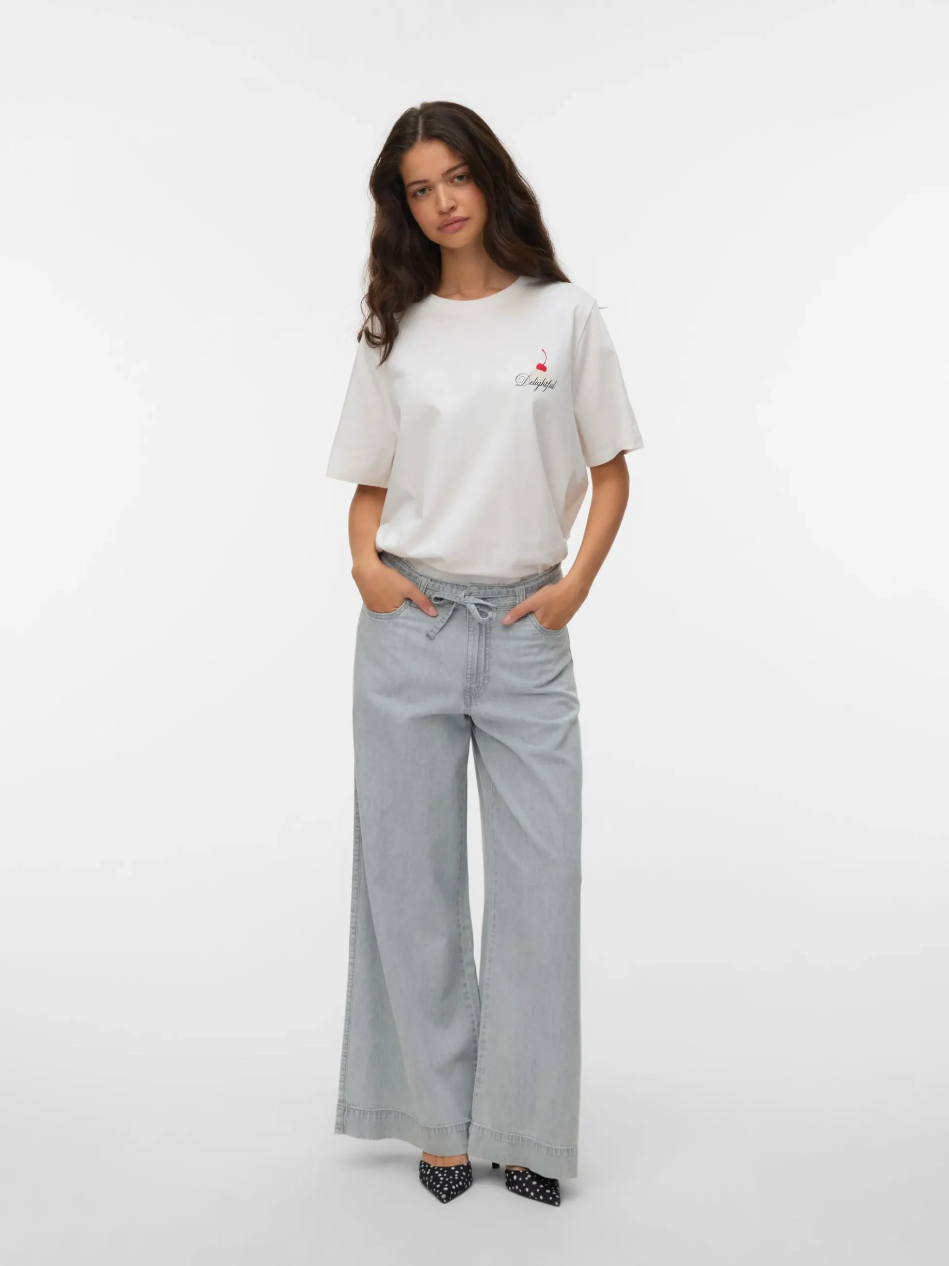 VMAISA Mid Rise Weiter Beinschnitt Jeans