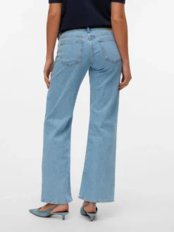 VMALEXIS Niedrige Taille Weite Passform - kurz geschnitten Jeans