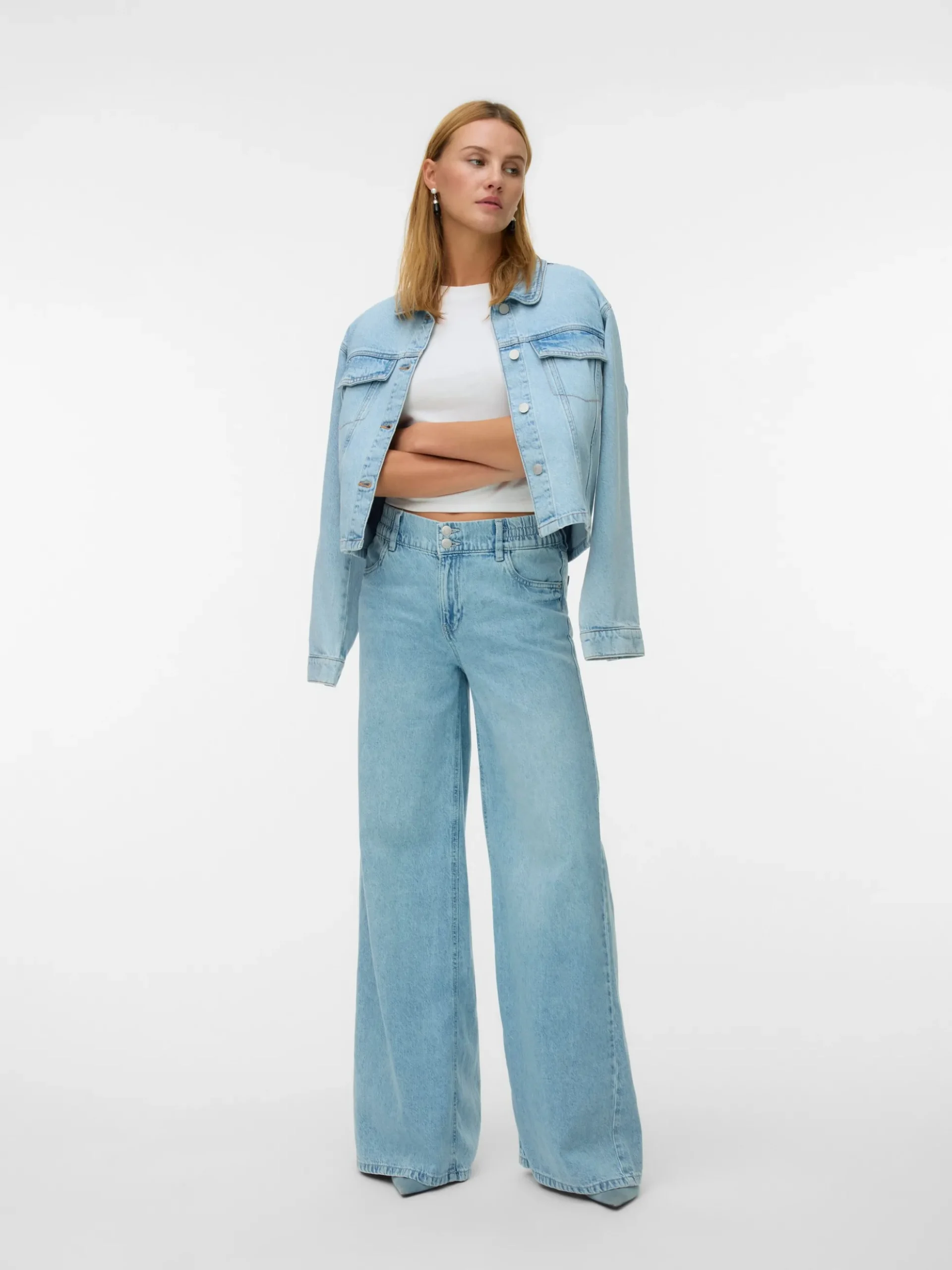 VMANNET Mid Rise Weiter Beinschnitt Jeans