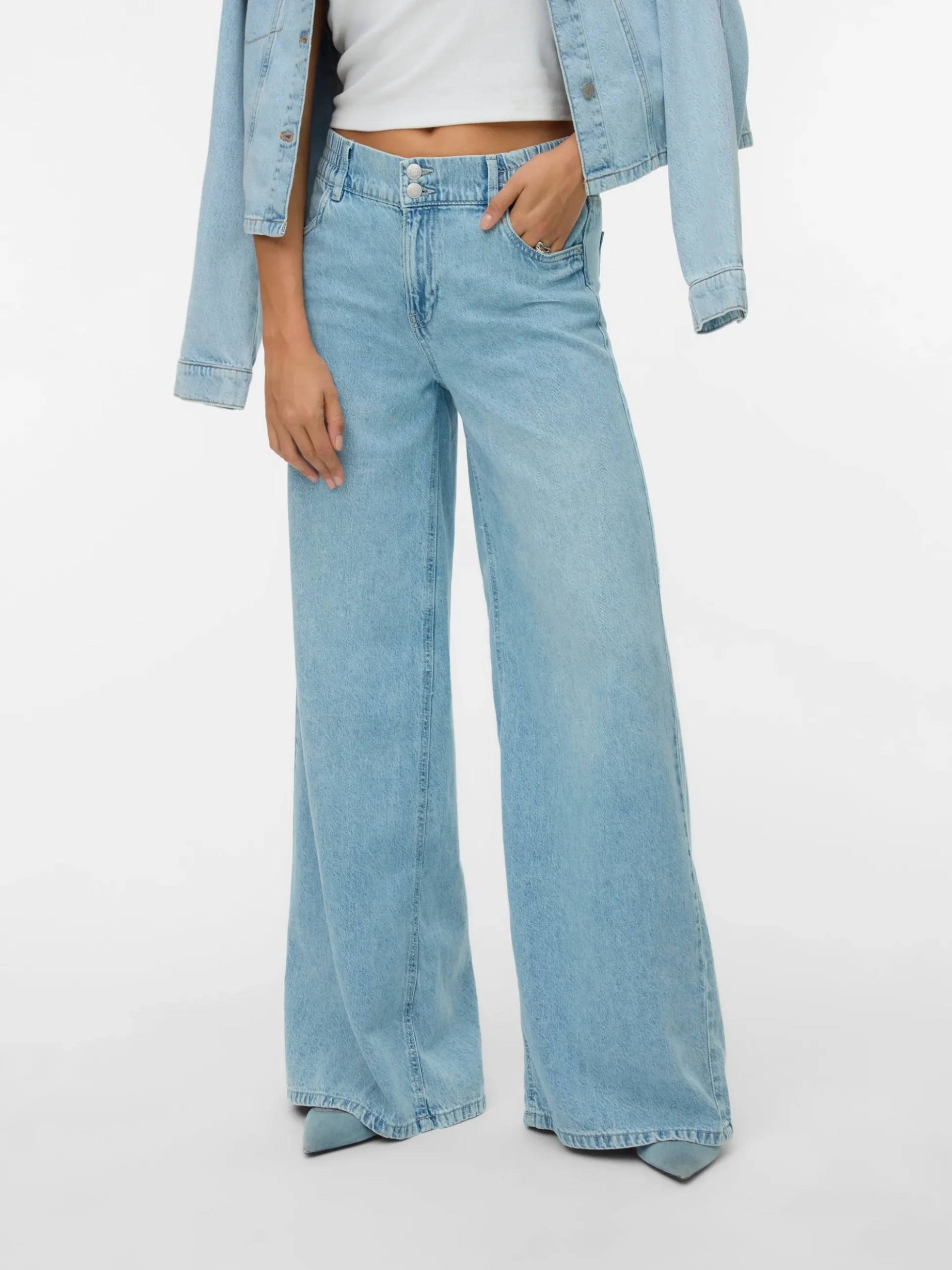 VMANNET Mid Rise Weiter Beinschnitt Jeans