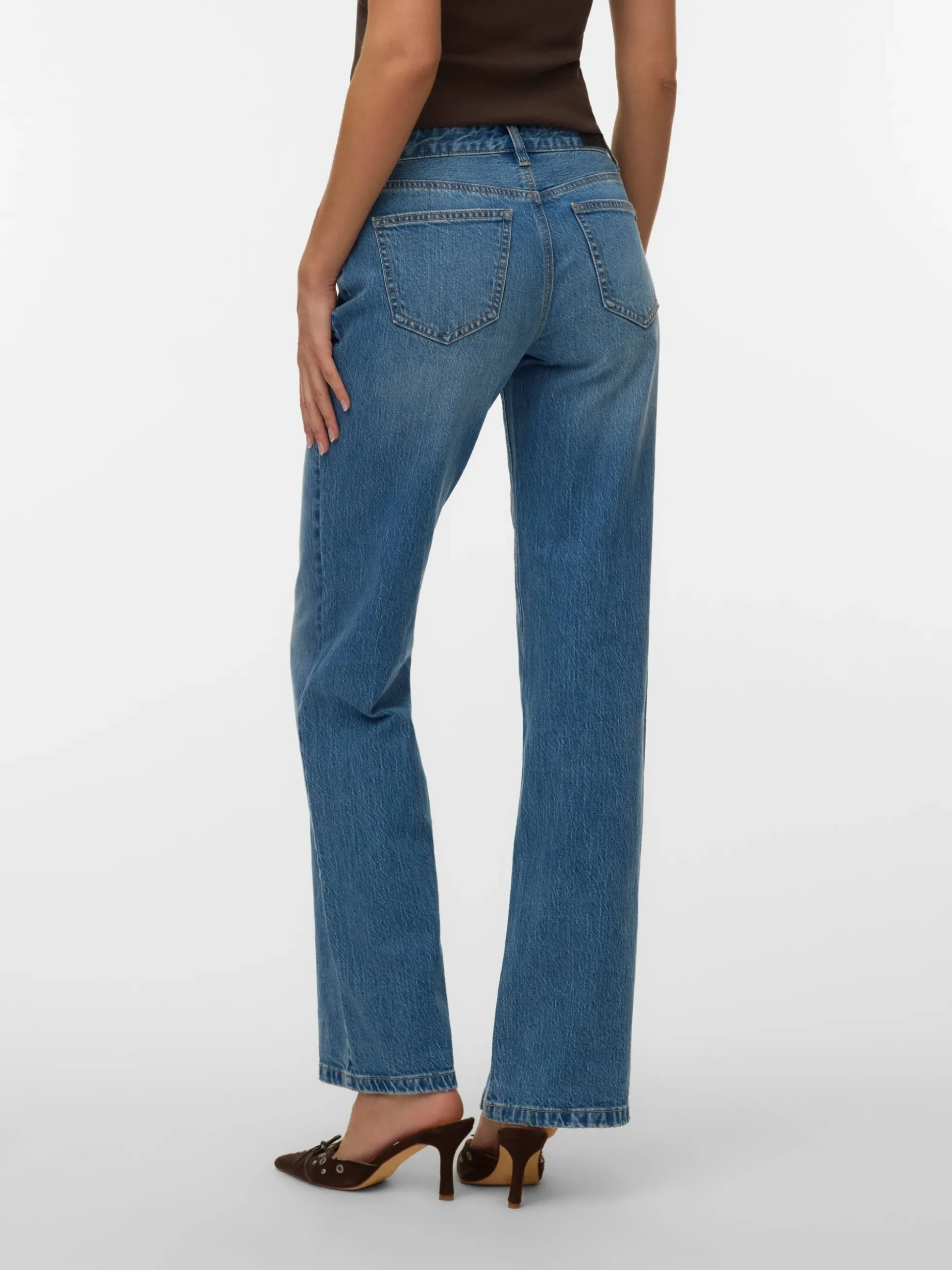 VMASTA Niedrige Taille Ausgestellt Jeans