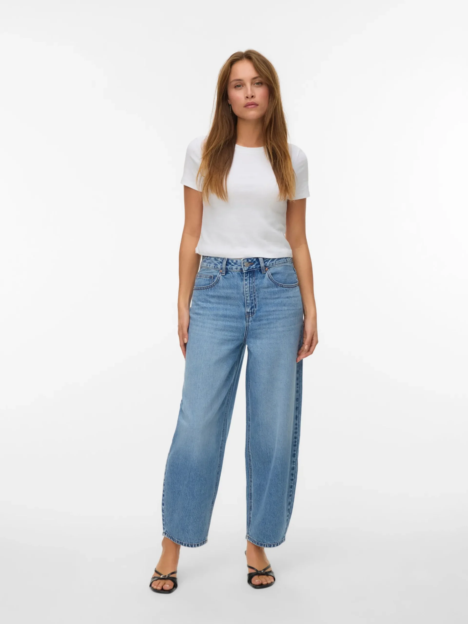 VMBILLIE Hohe Taille Barrel Fit Jeans