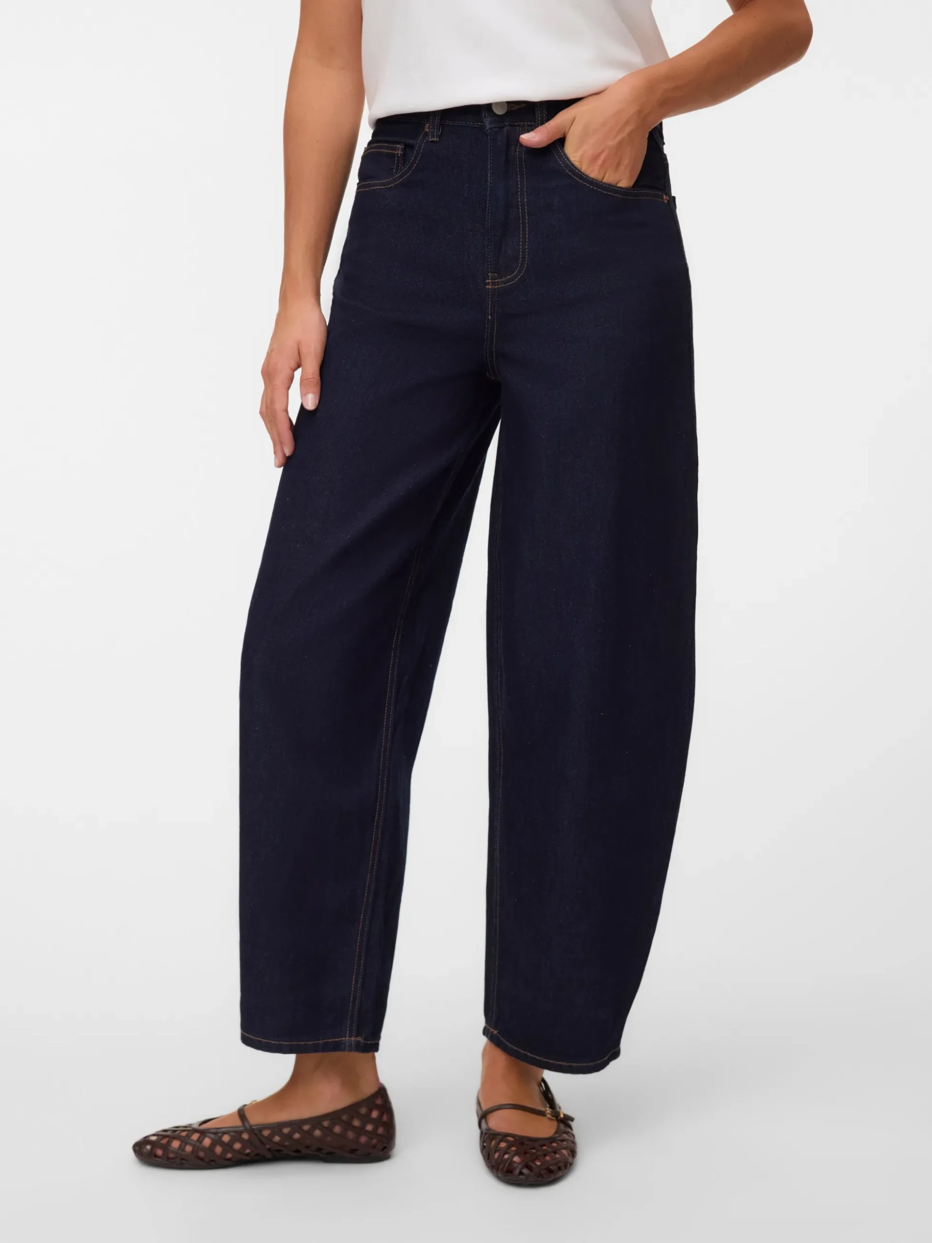 VMBILLIE Hohe Taille Barrel Fit Jeans