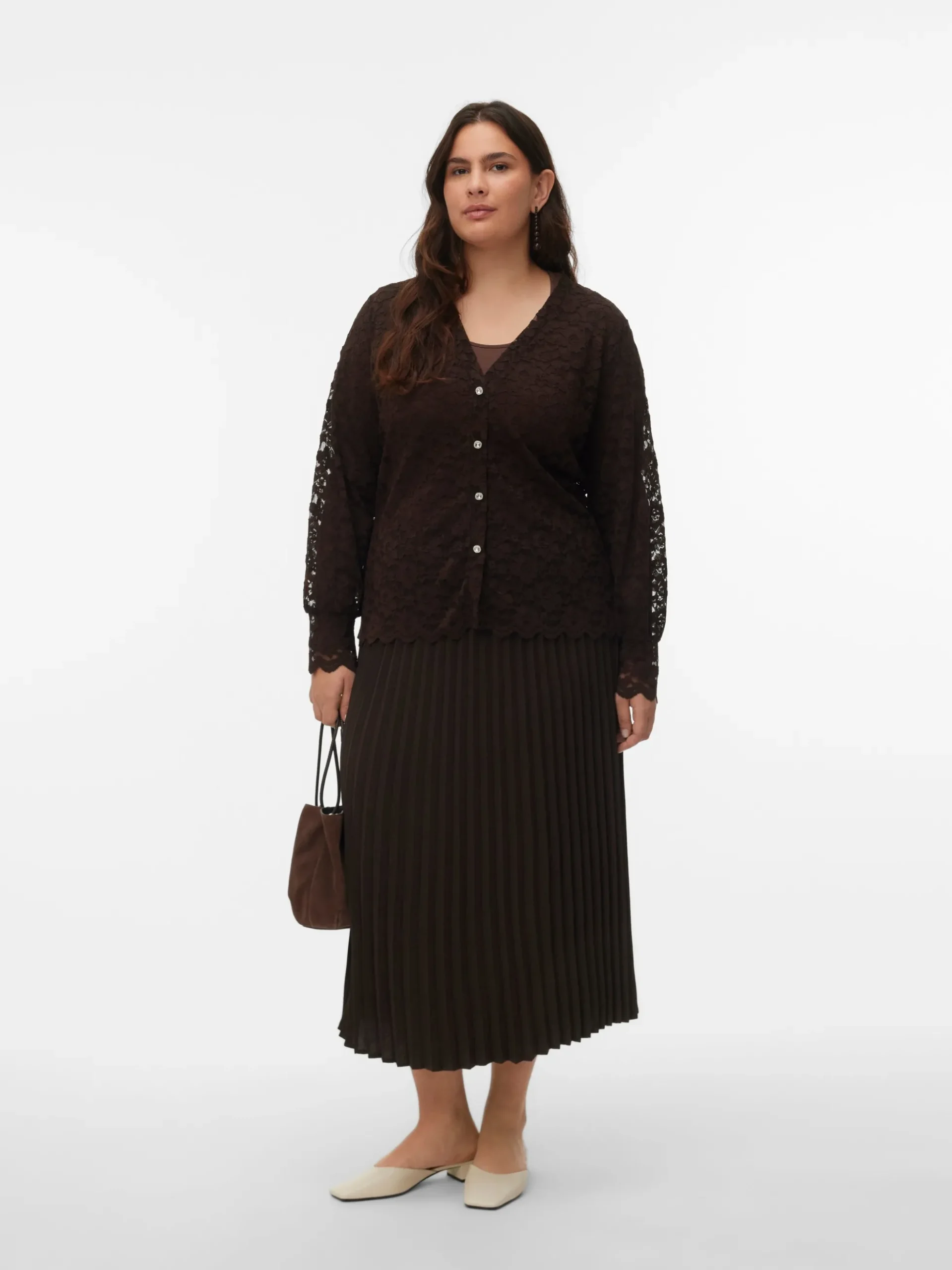 VMCALVA Hohe Taille Langer Rock
