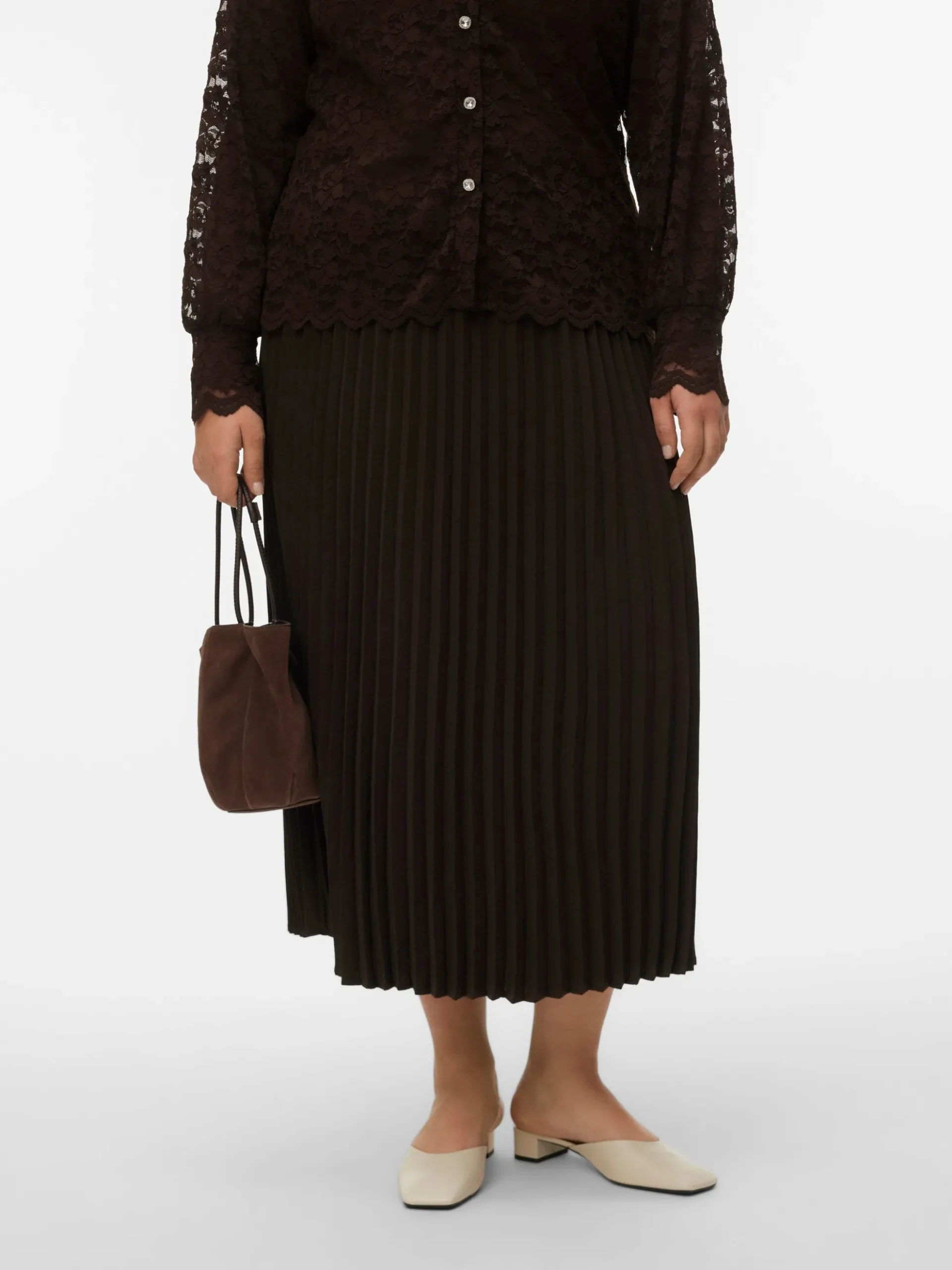 VMCALVA Hohe Taille Langer Rock