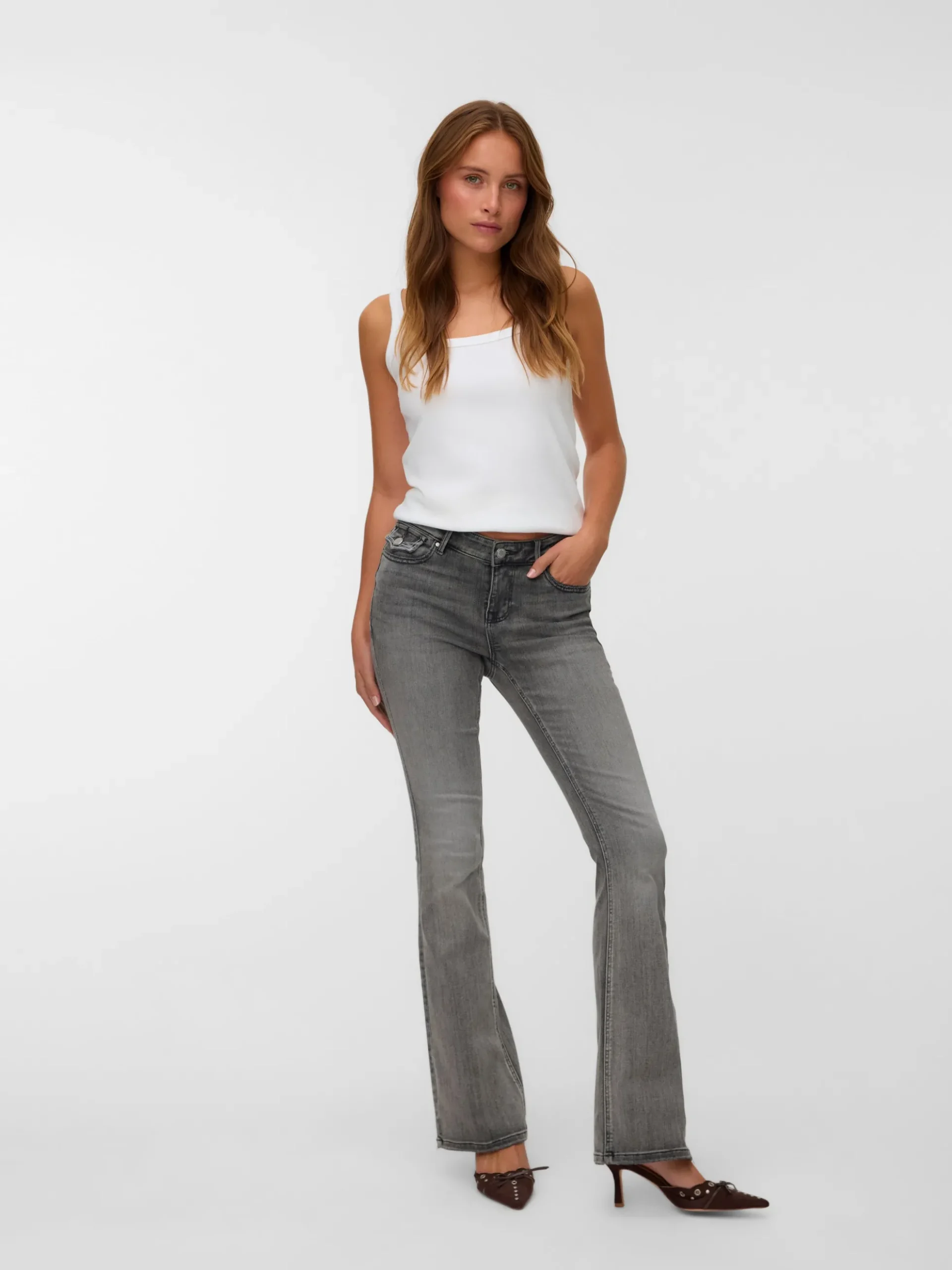VMCAMILLE Niedrige Taille Ausgestellt Jeans