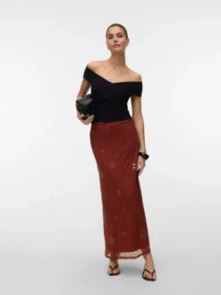 VMCARA Hohe Taille Langer Rock