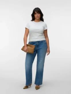 VMCASTRA Niedrige Taille Ausgestellt Jeans